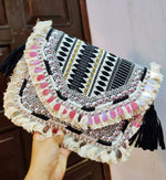 Isla Boho Clutch with Coin and tassel, Eco Friendly