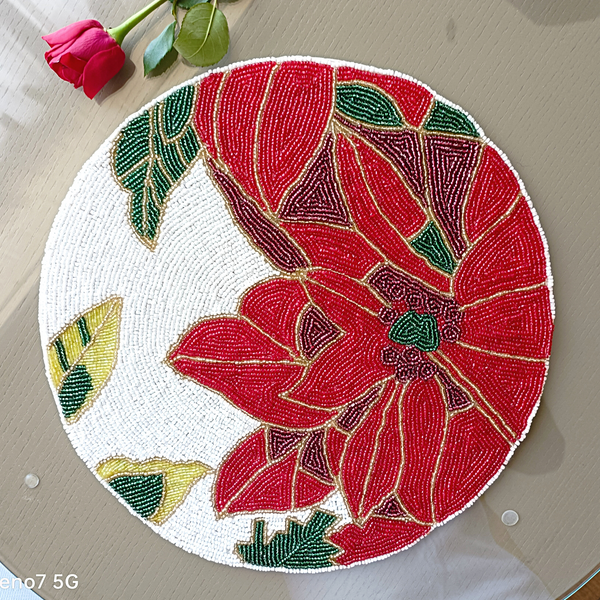 HM Flower Beads Table Mat (Set of 6)