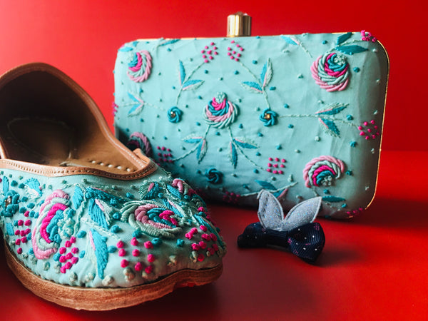 HM Navi Blue Sea (Jutti-Clutch Set)