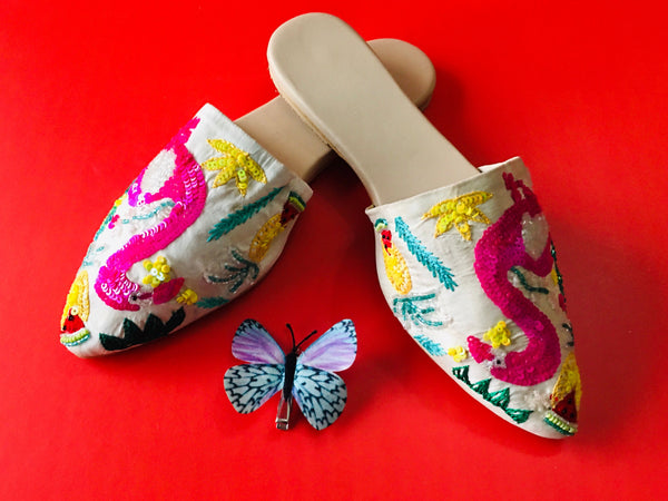 HM Pink Flamingo Mule