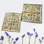 Azure Floral Handmade Cushion Covers (Set of 3)