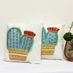 Cactus Design Beads Cushion Cover