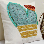 Cactus Design Beads Cushion Cover