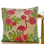 Flamingo Beads Cushion Cover