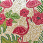 Flamingo Beads Cushion Cover
