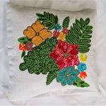 Flowers Beads Cushion Cover