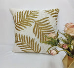 HM Gold Leaf Beads Cushion Cover