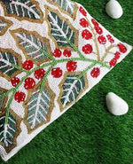 HM Mapel Leaf Beads Cushion Cover