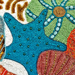 HM Multicolored Shell & Starfish Beads Cushion Cover