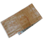 Brocade Peacock Silk Table Runner - Light Beige, Gold in color - hmindistyle