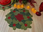 HM Green Leaf Beads Table mats (Set of 6)