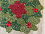 HM Green Leaf Beads Table mats (Set of 6)