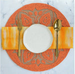 Mandala Round Beads Jute Table Mats (Set of 6)