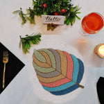 Feather Beads Table Place Mats (Set of 6)