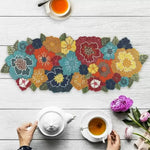 HM Floral Spring Beaded Table Runner