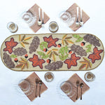 HM Maple Leaf Beaded Table Runner