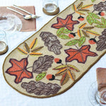 HM Maple Leaf Beaded Table Runner
