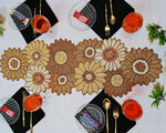 HM Majestic Sunflower Beaded Table Runner