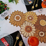 HM Majestic Sunflower Beaded Table Runner