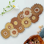 HM Majestic Sunflower Beaded Table Runner