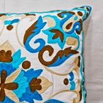 Blue Foral Throw Cushion cover (Set of 2)