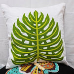 HM Monstera Leaf Throw Cushion Cover (Set of 2) - hmindistyle