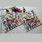 Klimt Art Pillow with Insert Horse and Floral Cushion Covers (Set of 2)