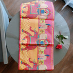 Elephant Festive - Polyester Silk Digital Printed Table Runner