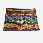 Abstract Waves with Modern Art Wall Hanging