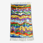 Abstract Waves with Modern Art Wall Hanging