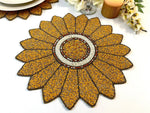 HM Sunflower Beads Table Mats (Setof 6)