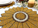 HM Sunflower Beads Table Mats (Setof 6)