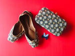 HM Zari Black (Jutti-Clutch Set)