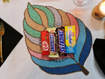 Feather Beads Table Place Mats (Set of 6)