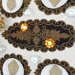 HM Oval Beaded Table Runner